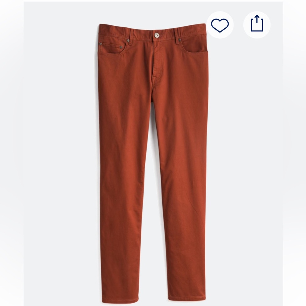 Men’s Red Ale by Alesbury Slim Fit Bedford Corduroy Pants 33x30